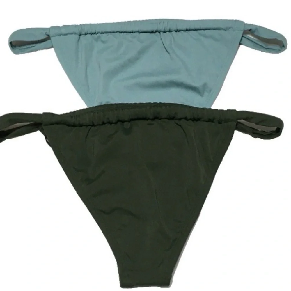 2 Shade & Shore L (10-12) 1-Dark Green 1-Green Low Rise High Leg Extra Cheeky